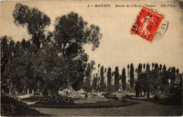 CPA MANTES-la-JOLIE Jardin De L'Ile Aux Dames (1411578) - Mantes La Jolie