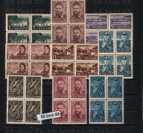 1948/1949 Centenary Of Birth Of Hristo Botev- Poet Michel-669/75 +670a+673b 9v.- MNH Block Of Four  Bulgaria / Bulgarie - Nuevos