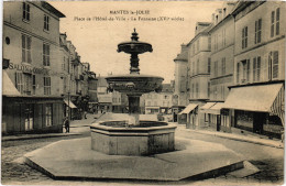 CPA MANTES-la-JOLIE Place De L'Hotel De Ville - Fontaine (1411542) - Mantes La Jolie