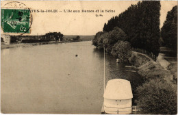 CPA MANTES-la-JOLIE L'Ile Aux Dames Et La Seine (1411521) - Mantes La Jolie