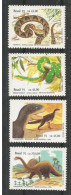 Brasil - 1991 - Pre Historic Animals - Set - MNH ( Reptiles, Snakes, Dinosaur ) ( OL 19/05/2013) - Unused Stamps