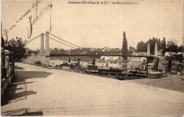 CPA CONFLANS-SAINTE-HONORINE FIN-D'OISE - Le Pont Suspendu (1411218) - Conflans Saint Honorine