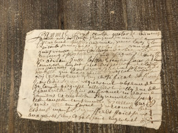 Acte Concernant Jules L’Allier Escuyer, Sieur De Louvries 1714 - Documents Historiques