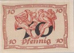 10 PFENNIG 1921 Stadt ARNSTADT Thuringia UNC DEUTSCHLAND Notgeld Banknote #PH825 - [11] Local Banknote Issues