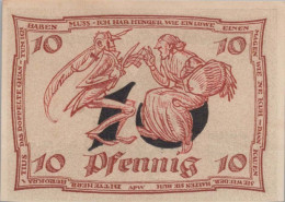 10 PFENNIG 1921 Stadt ARNSTADT Thuringia UNC DEUTSCHLAND Notgeld Banknote #PA074 - Lokale Ausgaben