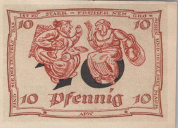 10 PFENNIG 1921 Stadt ARNSTADT Thuringia DEUTSCHLAND Notgeld Banknote #PF477 - Lokale Ausgaben