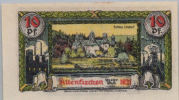 10 PFENNIG 1921 Stadt ALTENKIRCHEN AND WALDBRoL Rhine UNC DEUTSCHLAND #PA039 - Lokale Ausgaben