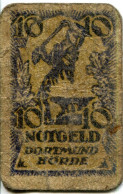 10 PFENNIG 1920 Stadt DORTMUND AND HoRDE Westphalia DEUTSCHLAND Notgeld Papiergeld Banknote #PL531 - [11] Local Banknote Issues
