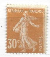 FRANCE N° 141 30C ORANGE TYPE SEMEUSE CAMEE PAPIER GC NEUF SANS CHARNIERE - Nuovi