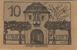 10 PFENNIG 1920 Stadt BOPPARD Rhine UNC DEUTSCHLAND Notgeld Banknote #PA256 - [11] Local Banknote Issues