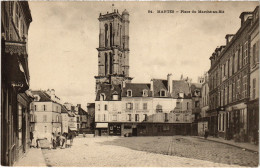 CPA MANTES-la-JOLIE Place Du Marche-au-Ble (1412179) - Mantes La Jolie