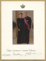 Albert II Of Belgium & Paola - King Of The Belgians - RARE Signed Photo - COA - Autres & Non Classés