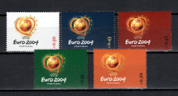 Portugal 2003 Football Soccer, UEFA European Championship Set Of 5 MNH - Europees Kampioenschap (UEFA)