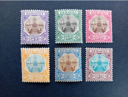 Bermuda 1906/9 Mi. 25-30 MNH - Bermudes