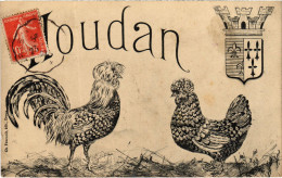 CPA HOUDAN Crest - Roosters (1411963) - Houdan
