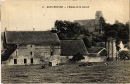 CPA GROSROUVRE L'Eglise Et Le Manoir (1411907) - Sonstige & Ohne Zuordnung
