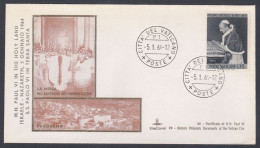 Vatican City 1964 Private FDC Pope Paul VI Visit To Nazareth, Israel, Palestine, Christianity, Catholic, Christian - Briefe U. Dokumente