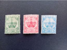 Bermuda 1908/10 Mi. 31-33 MNH - Bermudes