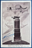 2 Cartes Postales Souvenir 1er Vol MOURMELON REIMS 1908 N°413 40c Violet Oblitérés Dateur Violet + Signature H.FARMAN - 1927-1959 Covers & Documents