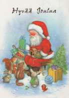 BABBO NATALE Natale Vintage Cartolina CPSM #PAK630.IT - Santa Claus