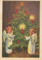 ANGELO Buon Anno Natale Vintage Cartolina CPSM #PAH865.IT - Engelen