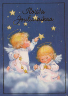 ANGELO Buon Anno Natale Vintage Cartolina CPSM #PAH439.IT - Anges