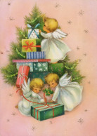 ANGELO Buon Anno Natale Vintage Cartolina CPSM #PAG929.IT - Engelen