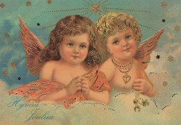 ANGELO Buon Anno Natale Vintage Cartolina CPSM #PAH052.IT - Anges