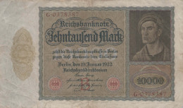 10000 MARK 1922 Stadt BERLIN DEUTSCHLAND Papiergeld Banknote #PL331 - [11] Local Banknote Issues