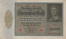 10000 MARK 1922 Stadt BERLIN DEUTSCHLAND Papiergeld Banknote #PL329 - [11] Local Banknote Issues