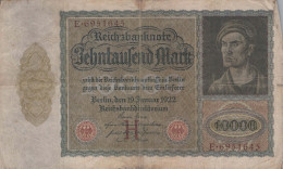 10000 MARK 1922 Stadt BERLIN DEUTSCHLAND Papiergeld Banknote #PL164 - [11] Local Banknote Issues