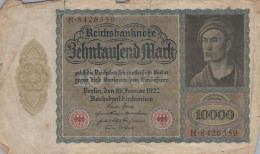 10000 MARK 1922 Stadt BERLIN DEUTSCHLAND Papiergeld Banknote #PL160 - Lokale Ausgaben