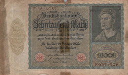 10000 MARK 1922 Stadt BERLIN DEUTSCHLAND Papiergeld Banknote #PL157 - Lokale Ausgaben