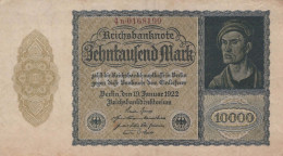 10000 MARK 1922 Stadt BERLIN DEUTSCHLAND Papiergeld Banknote #PL127 - Lokale Ausgaben