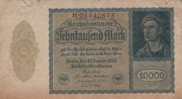 10000 MARK 1922 Stadt BERLIN DEUTSCHLAND Papiergeld Banknote #PL129 - Lokale Ausgaben