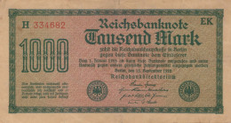 1000 MARK 1922 Stadt BERLIN DEUTSCHLAND Papiergeld Banknote #PL469 - [11] Local Banknote Issues