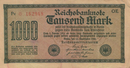 1000 MARK 1922 Stadt BERLIN DEUTSCHLAND Papiergeld Banknote #PL442 - [11] Local Banknote Issues