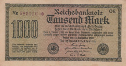 1000 MARK 1922 Stadt BERLIN DEUTSCHLAND Papiergeld Banknote #PL419 - Lokale Ausgaben