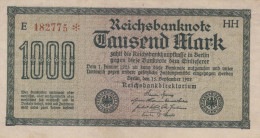 1000 MARK 1922 Stadt BERLIN DEUTSCHLAND Papiergeld Banknote #PL409 - Lokale Ausgaben