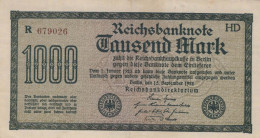 1000 MARK 1922 Stadt BERLIN DEUTSCHLAND Papiergeld Banknote #PL383 - Lokale Ausgaben