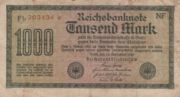 1000 MARK 1922 Stadt BERLIN DEUTSCHLAND Papiergeld Banknote #PL021 - [11] Local Banknote Issues