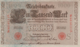 1000 MARK 1910 DEUTSCHLAND Papiergeld Banknote #PL351 - Lokale Ausgaben