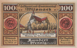 100 PFENNIG 1922 Stadt WILSNACK Brandenburg UNC DEUTSCHLAND Notgeld #PI054 - Lokale Ausgaben