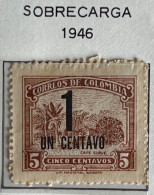 Kolumbien 1945: National Resources Overprint Mi:CO 480a - Colombia