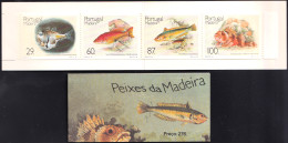 PORTUGAL-MADEIRA 1989 FISH BOOKLET WITH PANE OF 4** - Fishes