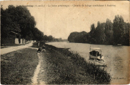 CPA ANDRESY Seine Pittoresque - Chemin De Halage Conduisant A Andresy (1412488) - Andresy
