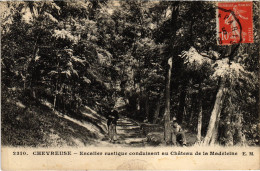 CPA CHEVREUSE Escalier - Chateau De La Madeleine (1412410) - Chevreuse