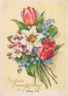 FLOWERS Vintage Ansichtskarte Postkarte CPSM #PAR117.DE - Flowers