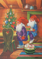 WEIHNACHTSMANN SANTA CLAUS WEIHNACHTSFERIEN Vintage Postkarte CPSM #PAK970.DE - Santa Claus