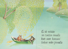 KATZE MIEZEKATZE Tier Vintage Ansichtskarte Postkarte CPSM Unposted #PAM346.DE - Chats